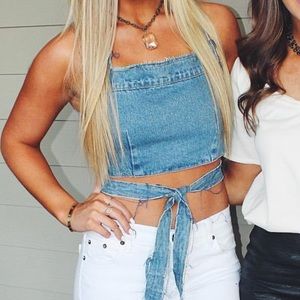 These Three Boutique Denim Top!